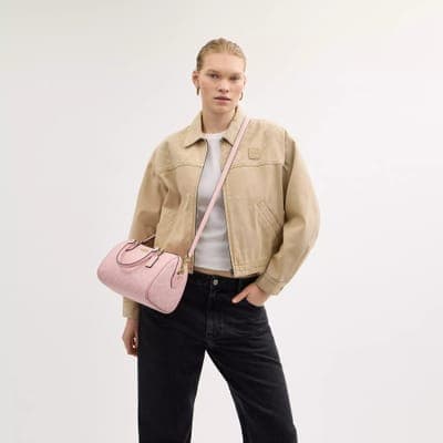 Coach Outlet Rowan Satchel Bag In Signature Canvas 45