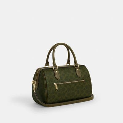 Coach Outlet Rowan Satchel Bag In Signature Canvas 48