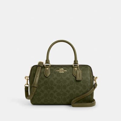 Coach Outlet Rowan Satchel Bag In Signature Canvas 46