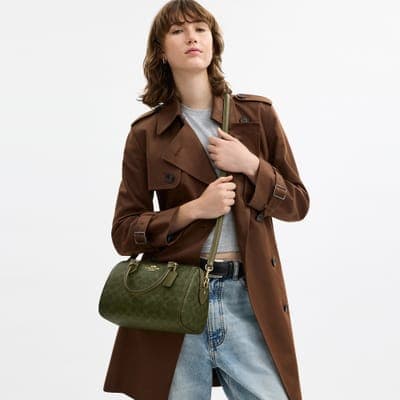 Coach Outlet Rowan Satchel Bag In Signature Canvas 49