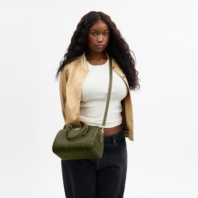 Coach Outlet Rowan Satchel Bag In Signature Canvas 51