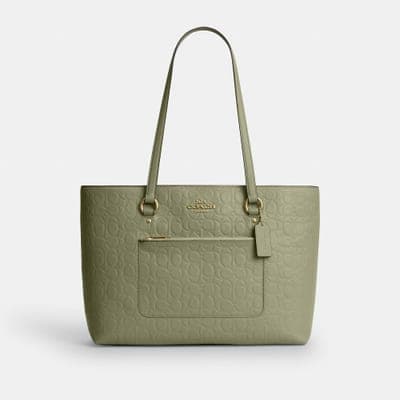 Coach Outlet Station Tote Bag In Signature Leather 7