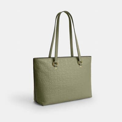 Coach Outlet Station Tote Bag In Signature Leather 11