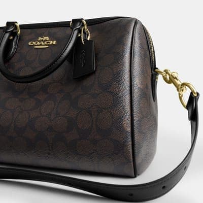 Coach Outlet Rowan Large Satchel Bag In Signature Canvas 5
