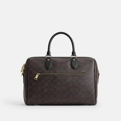 Coach Outlet Rowan Large Satchel Bag In Signature Canvas 6