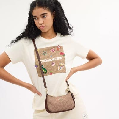 Coach Outlet Teri Mini Crossbody Bag In Signature Canvas 17