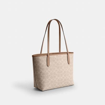 Coach Outlet Medium City Tote Bag In Signature Canvas 3