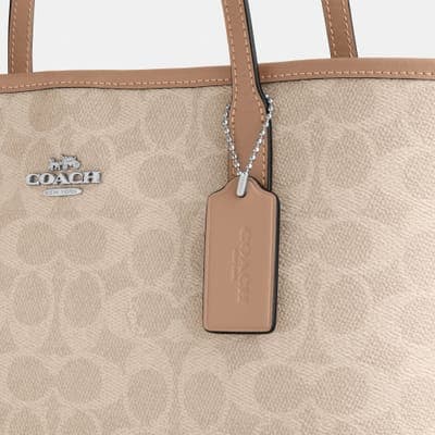 Coach Outlet Medium City Tote Bag In Signature Canvas 6