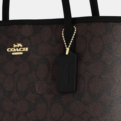 Coach Outlet Medium City Tote Bag In Signature Canvas 10