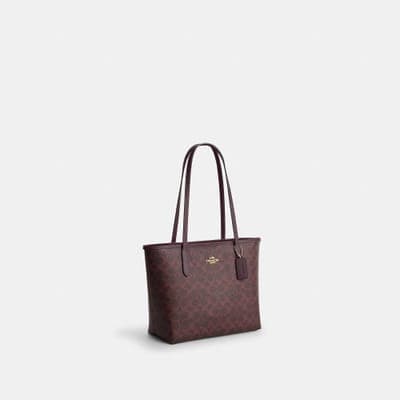 Coach Outlet Medium City Tote Bag In Signature Canvas 15