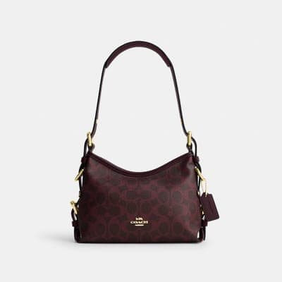 Coach Outlet Laurel Shoulder Bag 22 With Buckles In Signature Canvas 1