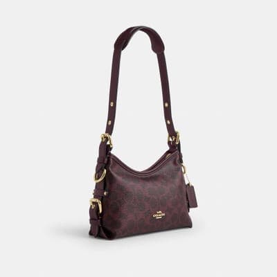 Coach Outlet Laurel Shoulder Bag 22 With Buckles In Signature Canvas 5