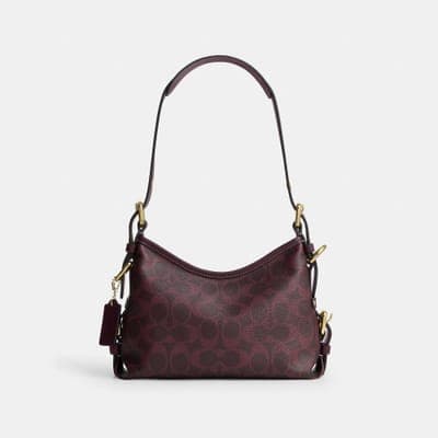 Coach Outlet Laurel Shoulder Bag 22 With Buckles In Signature Canvas 6