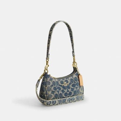 Coach Outlet Teri Mini Crossbody Bag In Signature Regenerative Cotton Denim 2