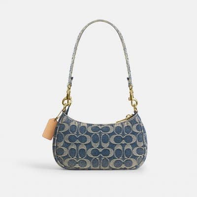Coach Outlet Teri Mini Crossbody Bag In Signature Regenerative Cotton Denim 3