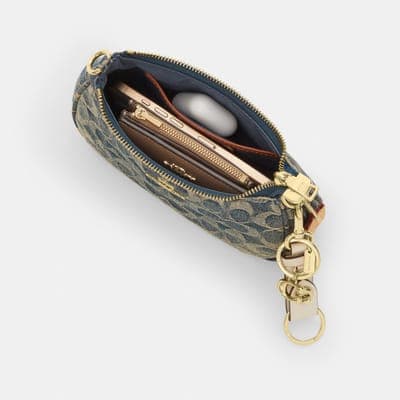 Coach Outlet Teri Mini Crossbody Bag In Signature Regenerative Cotton Denim 4