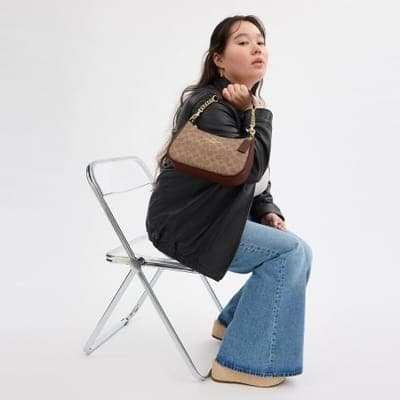 Coach Outlet Teri Shoulder Bag In Signature Canvas 4