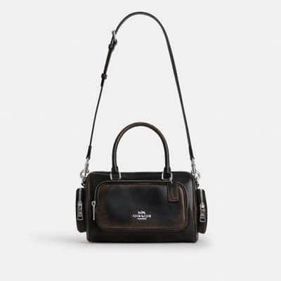 Coach Outlet Rowan Satchel Bag With Pockets In Loved Leather 4