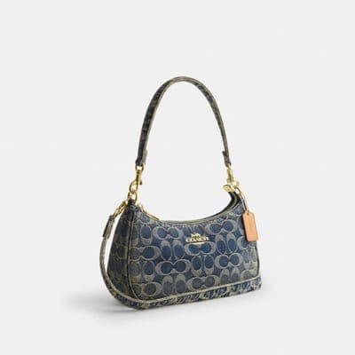 Coach Outlet Teri Shoulder Bag In Signature Regenerative Cotton Denim 2