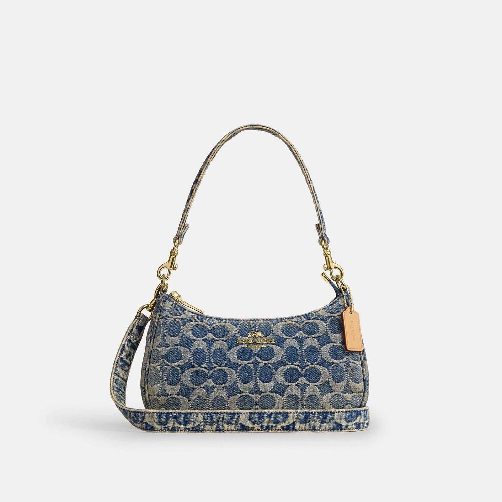 Coach Outlet Teri Shoulder Bag In Signature Regenerative Cotton Denim
