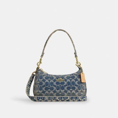 Coach Outlet Teri Shoulder Bag In Signature Regenerative Cotton Denim 1