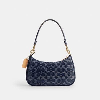 Coach Outlet Teri Shoulder Bag In Signature Regenerative Cotton Denim 3