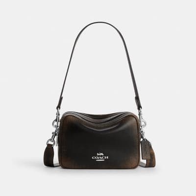 Coach Outlet Mini Carey Crossbody Bag In Loved Leather 1