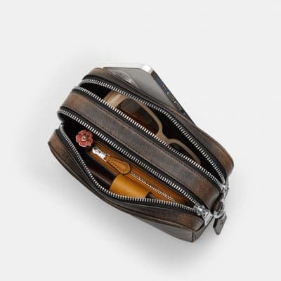 Coach Outlet Mini Carey Crossbody Bag In Loved Leather 4