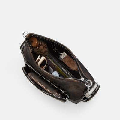 Coach Outlet Laurel Shoulder Bag With Pockets In Loved Leather 3
