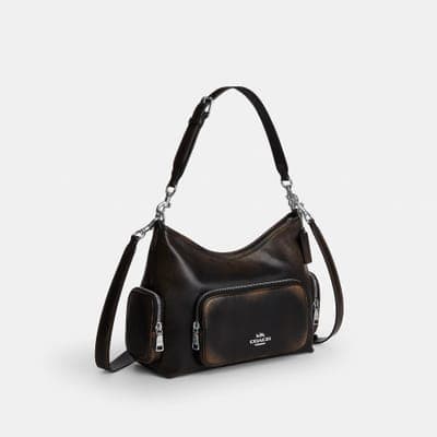 Coach Outlet Laurel Shoulder Bag With Pockets In Loved Leather 6