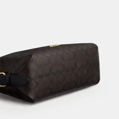 Coach Outlet Laurel Shoulder Bag With Buckles In Signature Canvas 3
