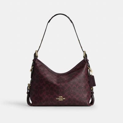 Coach Outlet Laurel Shoulder Bag With Buckles In Signature Canvas 8