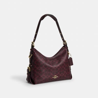 Coach Outlet Laurel Shoulder Bag With Buckles In Signature Canvas 10