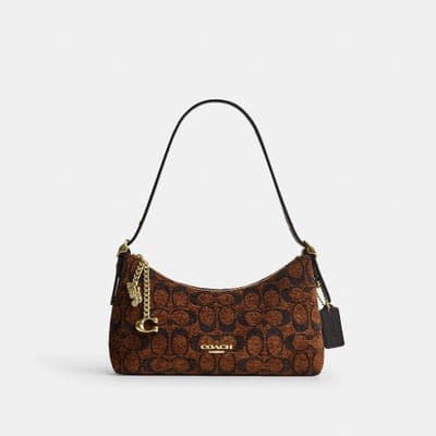 Coach Outlet Emeilia Shoulder Bag In Signature Chenille 7