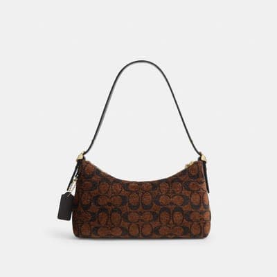 Coach Outlet Emeilia Shoulder Bag In Signature Chenille 10