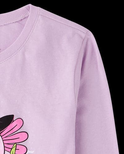 Girls Long Sleeve Halloween Axolotl Graphic Tee 4