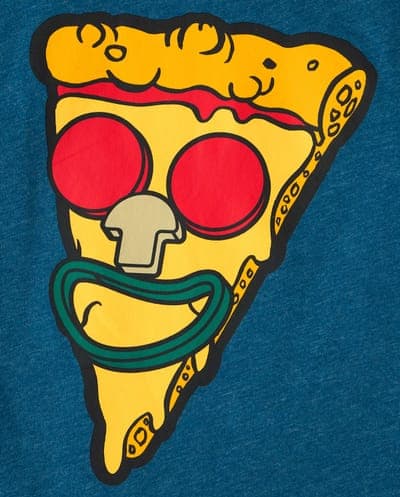 Boys Long Sleeve Pizza Graphic Tee 3