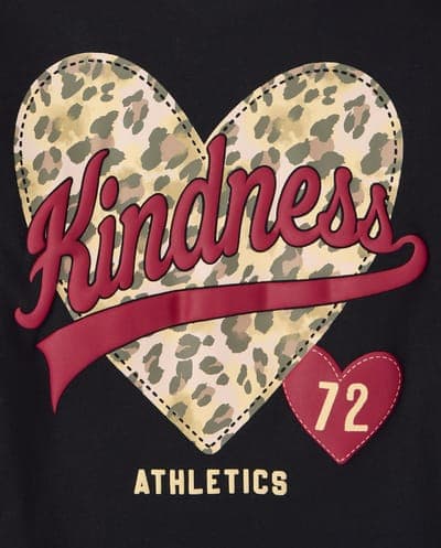 Girls Long Sleeve Kindness Graphic Tee 3