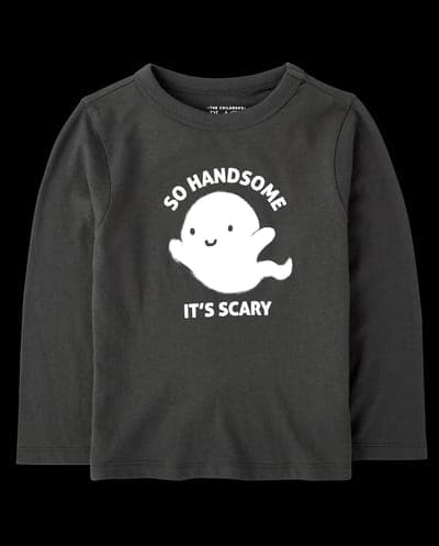 Baby And Toddler Boys Long Sleeve Halloween Handsome Graphic Tee 2