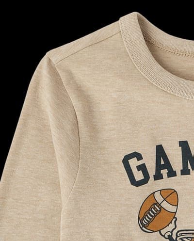 Baby And Toddler Boys Long Sleeve Gameday Graphic Tee 5