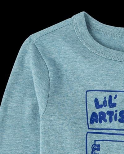 Baby And Toddler Boys Long Sleeve Lil' Artist Graphic Tee 5