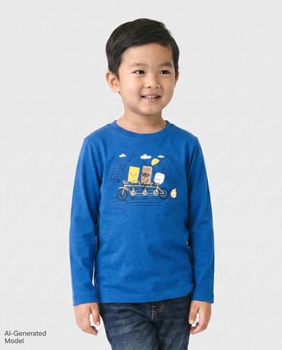 Baby And Toddler Boys Long Sleeve S'mores Graphic Tee 1