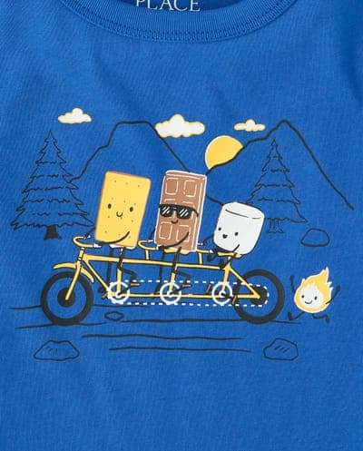 Baby And Toddler Boys Long Sleeve S'mores Graphic Tee 3