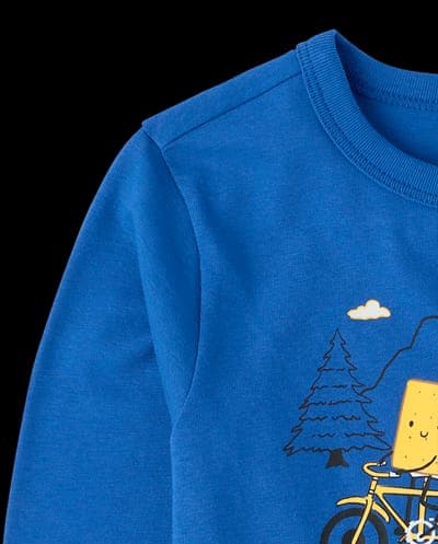 Baby And Toddler Boys Long Sleeve S'mores Graphic Tee 4