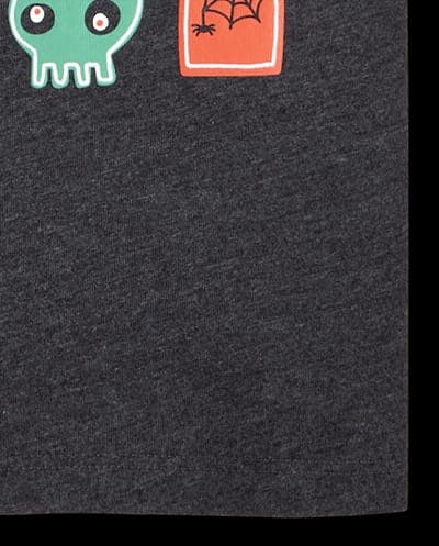 Baby And Toddler Boys Short Sleeve Glow In The Dark Halloween Icons Graphic Tee 5