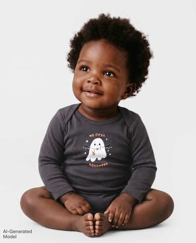 Baby Long Sleeve First Halloween Graphic Bodysuit 1