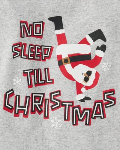 Baby And Toddler Christmas Glow In The Dark Long Sleeve Santa Dancing Snug Fit Cotton Pajamas 3