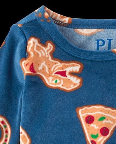 Baby And Toddler Boys Christmas Long Sleeve Gingerbread Gamer Snug Fit Velour Pajamas 3