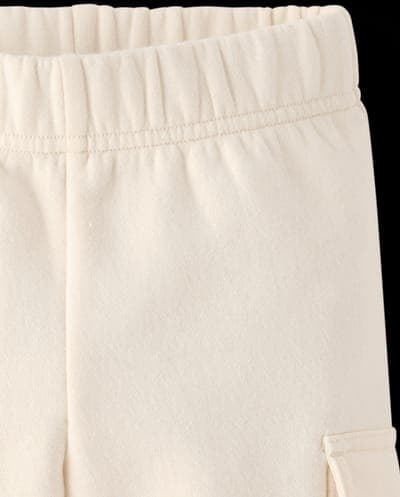 Toddler Girls Active Garment Dyed Premium Fleece Wide Leg Cargo Lounge Pants 5