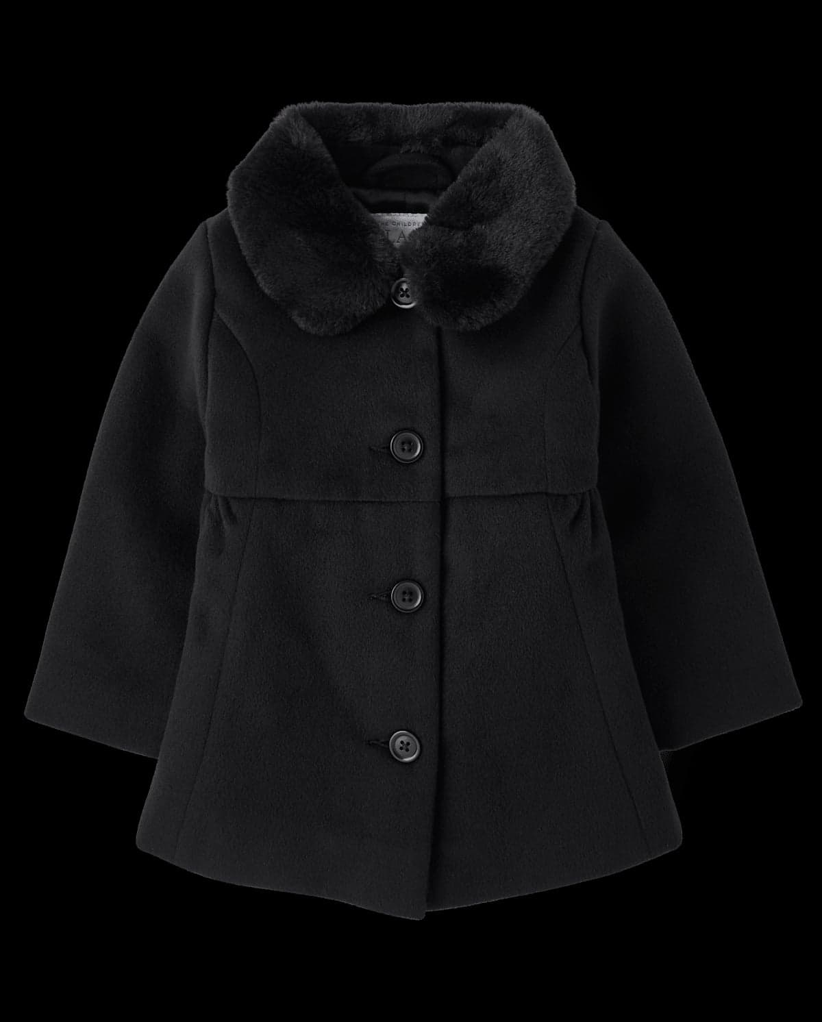 Toddler Girls Long Sleeve Bow Coat